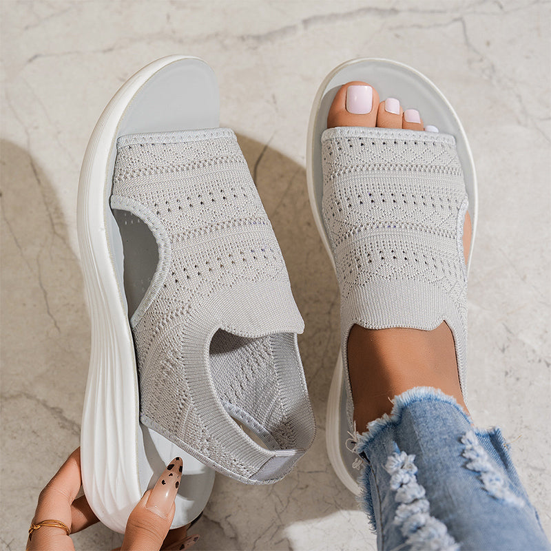 Alina™ Breathable Knit Platform Sandals