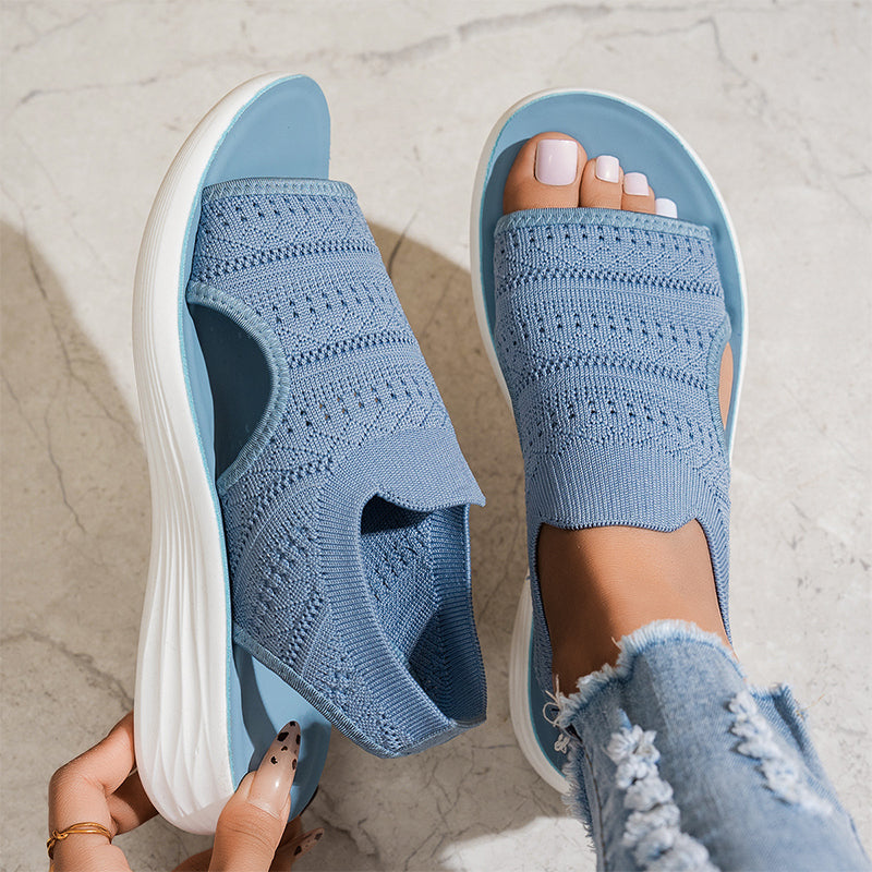 Alina™ Breathable Knit Platform Sandals