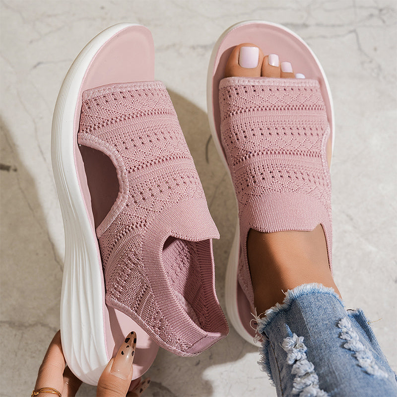 Alina™ Breathable Knit Platform Sandals