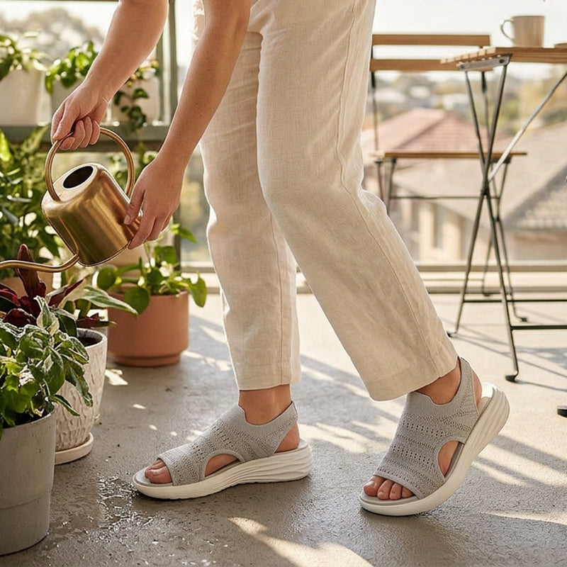 Alina™ Breathable Knit Platform Sandals