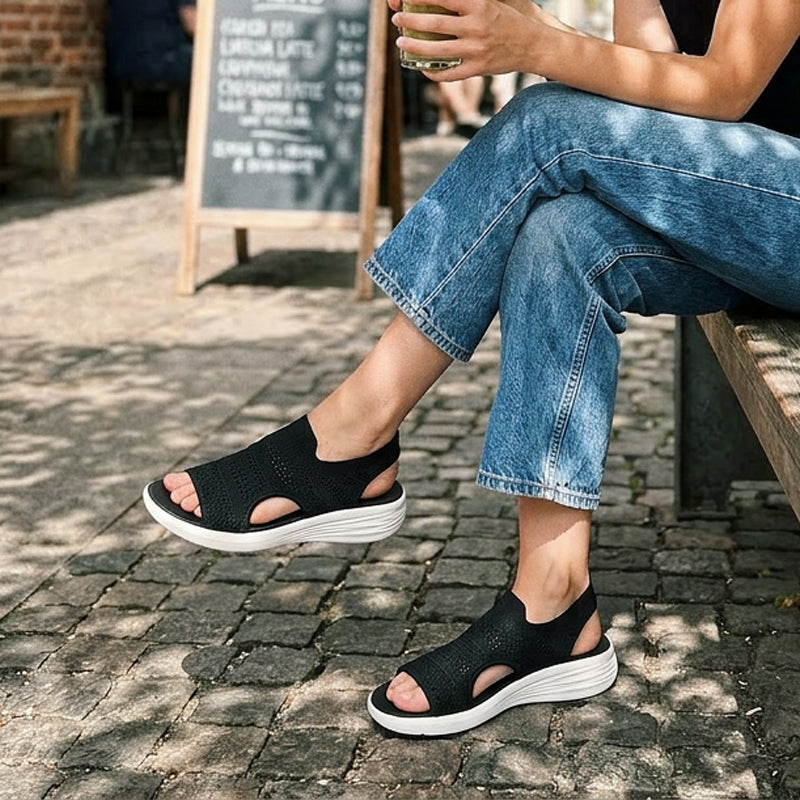 Alina™ Breathable Knit Platform Sandals